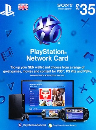Playstation Network (PSN) Card £35 GBP cd key