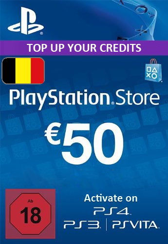Playstation Network (PSN) Card €50 Euro (Belgium) cd key