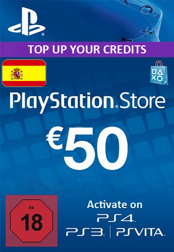Playstation Network (PSN) Card €50 Euro (Spain) cd key