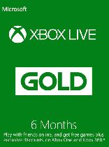 Buy Microsoft Xbox Live 6 Month Gold Membership Card Game Download