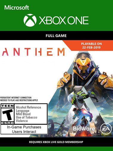 Anthem - Xbox One (Digital Code) cd key