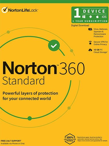 Norton 360 Subscription 1 Year 1PC 10GB Cloud Storage [NA] cd key