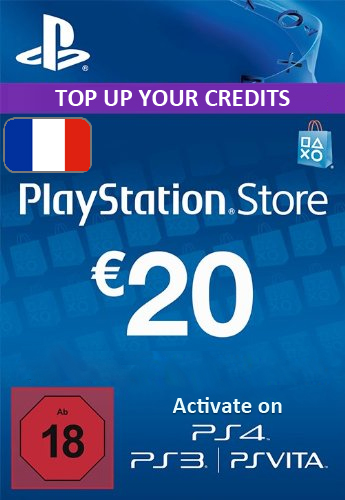 Playstation Network (PSN) Card €20 Euro (France) cd key