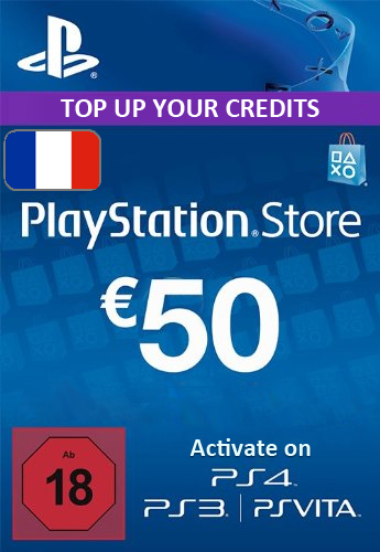 Playstation Network (PSN) Card €50 Euro (France) cd key