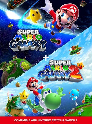 Super Mario Galaxy + Super Mario Galaxy 2 Switch & Switch 2 - Nintendo Switch immagine di copertina