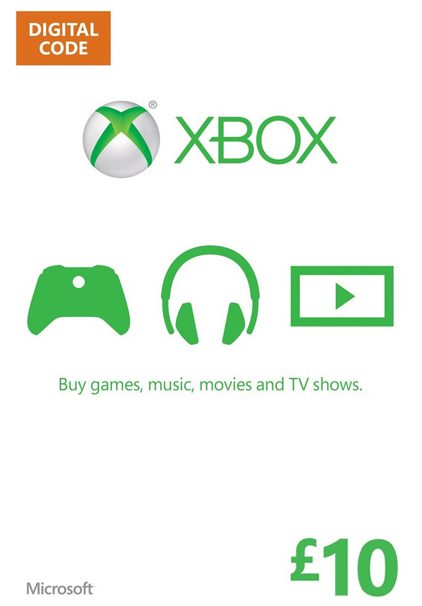 Microsoft Xbox Live £10 Card cd key