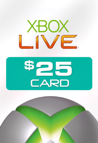Microsoft Xbox Live $25 Card cd key